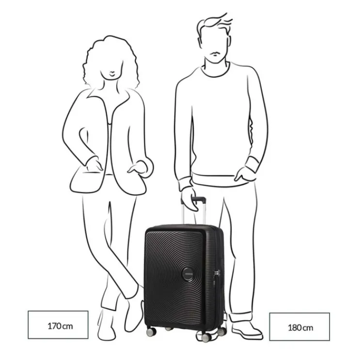 Reistrolleys|Reiskoffers>American Tourister Soundbox Spinner 67/24 TSA Expandable pastel pink