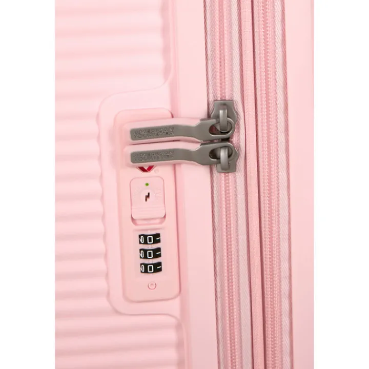 Reistrolleys|Reiskoffers>American Tourister Soundbox Spinner 67/24 TSA Expandable pastel pink