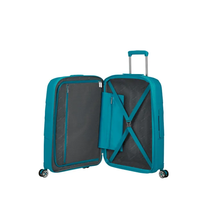 Reistrolleys|Reiskoffers>American Tourister Starvibe Spinner 67 EXP verdigris