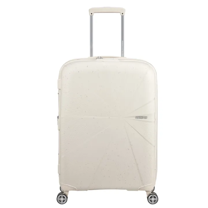 Reistrolleys|Reiskoffers>American Tourister Starvibe Spinner 67/24 Expandable TSA Ltd cream speckles