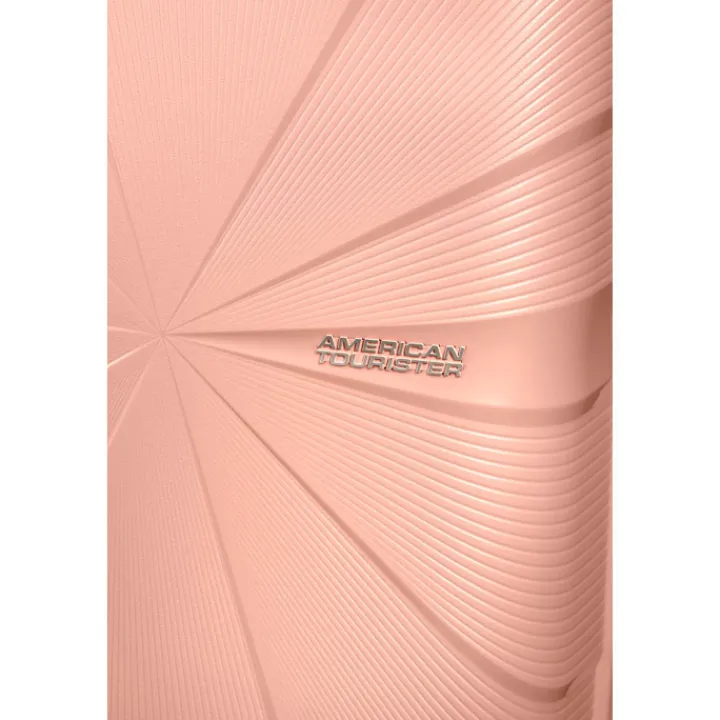Reistrolleys|Reiskoffers>American Tourister Starvibe Spinner 67 EXP met. peach