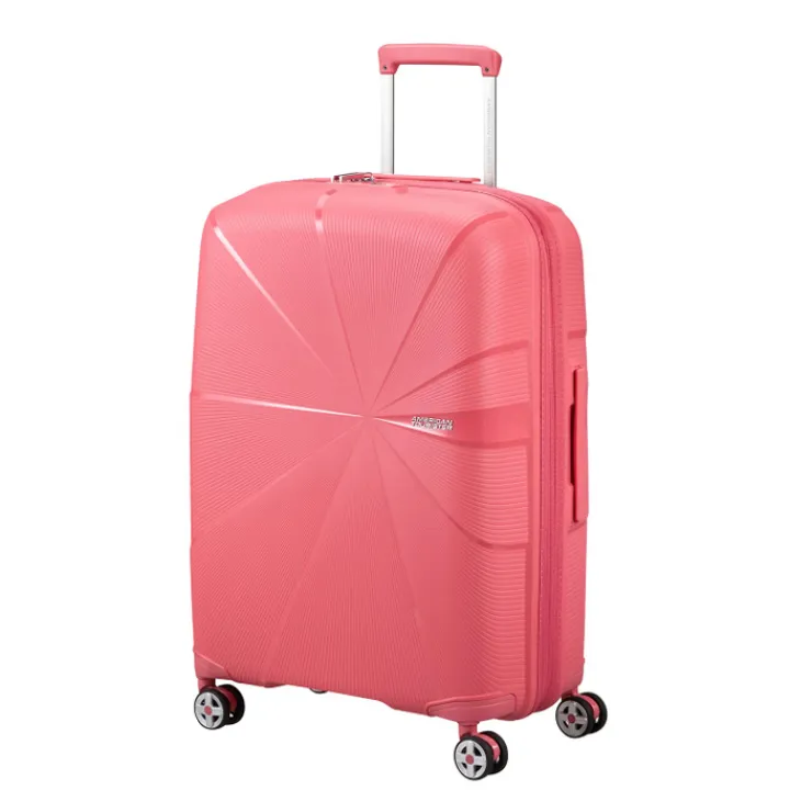 Reistrolleys|Reiskoffers>American Tourister Starvibe Spinner 67 EXP sun kissed coral