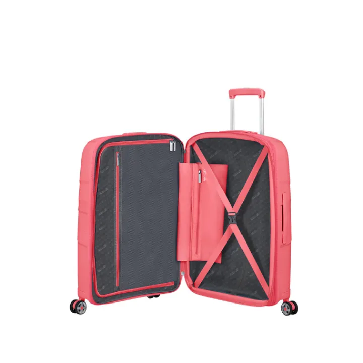 Reistrolleys|Reiskoffers>American Tourister Starvibe Spinner 67 EXP sun kissed coral