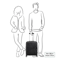Transavia Trolleys|Handbagage Trolleys>American Tourister Starvibe Spinner 55 EXP digital lavender