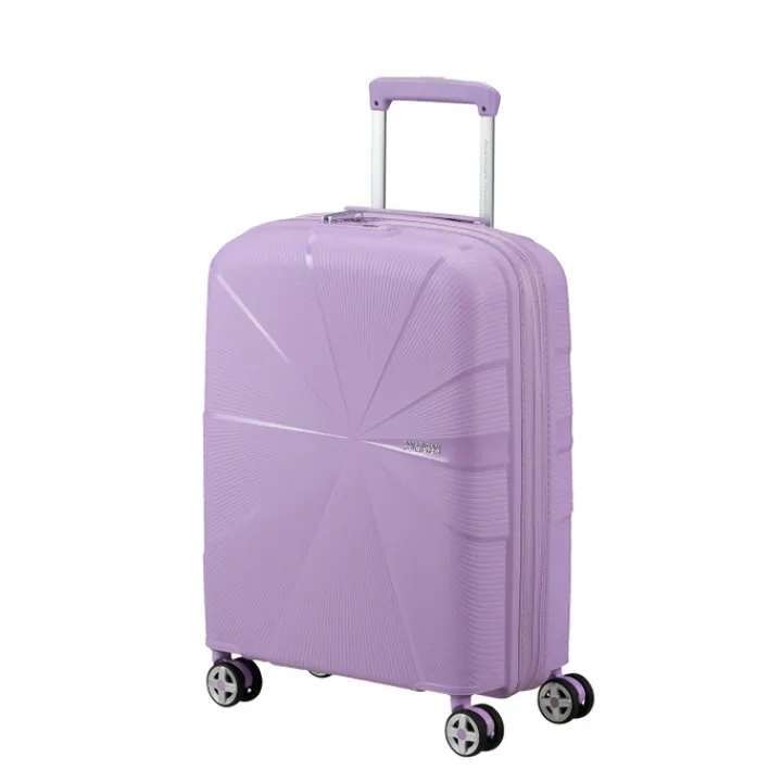 Transavia Trolleys|Handbagage Trolleys>American Tourister Starvibe Spinner 55 EXP digital lavender