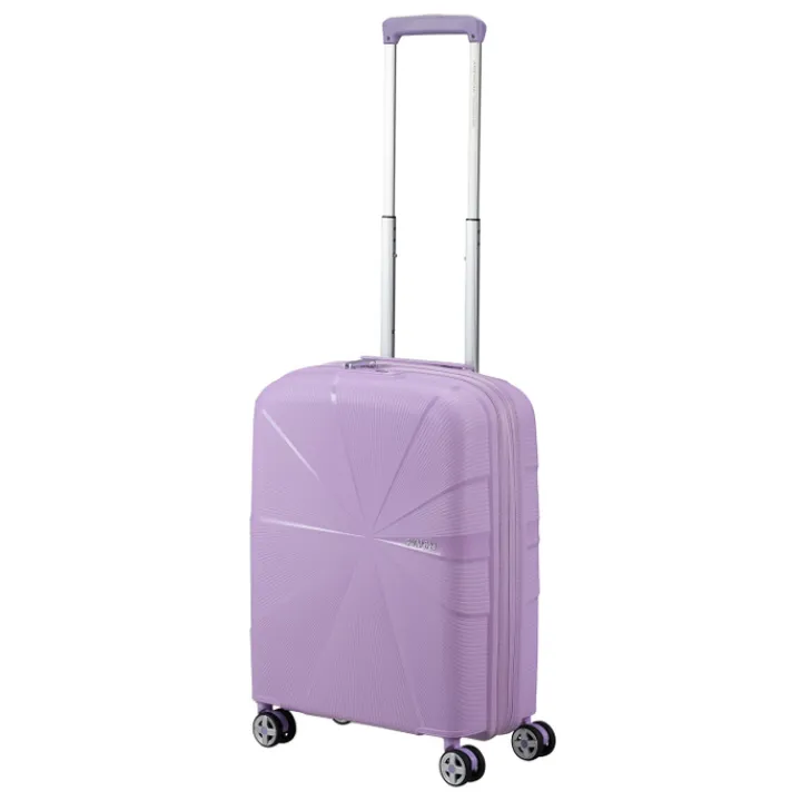 Transavia Trolleys|Handbagage Trolleys>American Tourister Starvibe Spinner 55 EXP digital lavender