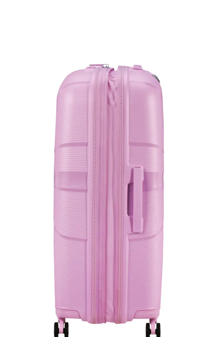 Reistrolleys|Reiskoffers>American Tourister Starvibe Spinner 77 EXP met. pastel lavender