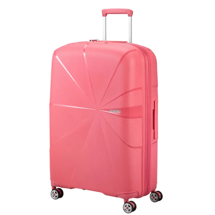 Reistrolleys|Reiskoffers>American Tourister Starvibe Spinner 77 EXP sun kissed coral