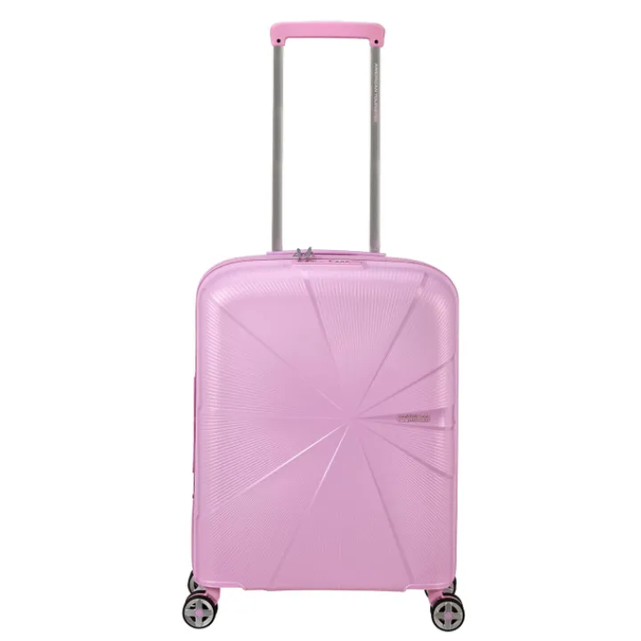 Transavia Trolleys|Handbagage Trolleys>American Tourister Starvibe Spinner 55 EXP met. pastel lavender