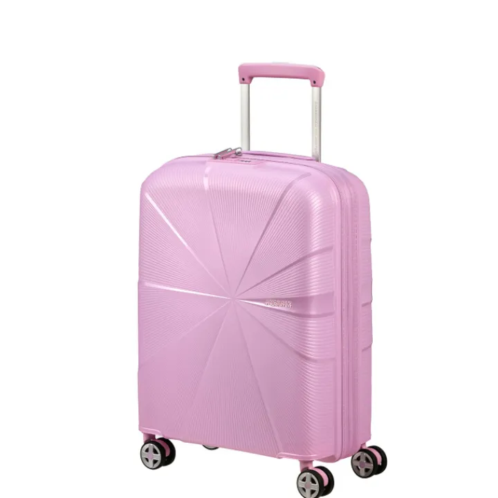 Transavia Trolleys|Handbagage Trolleys>American Tourister Starvibe Spinner 55 EXP met. pastel lavender