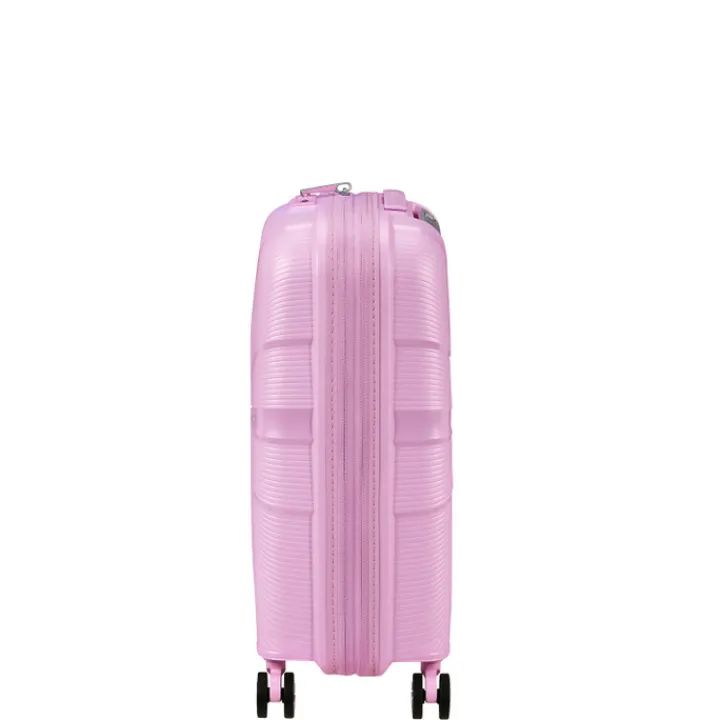 Transavia Trolleys|Handbagage Trolleys>American Tourister Starvibe Spinner 55 EXP met. pastel lavender