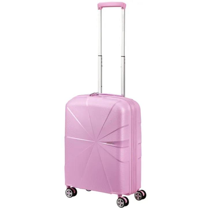 Transavia Trolleys|Handbagage Trolleys>American Tourister Starvibe Spinner 55 EXP met. pastel lavender