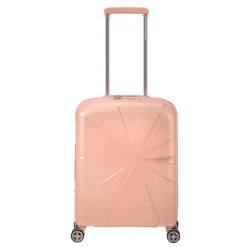 Transavia Trolleys|Handbagage Trolleys>American Tourister Starvibe Spinner 55 EXP met. peach