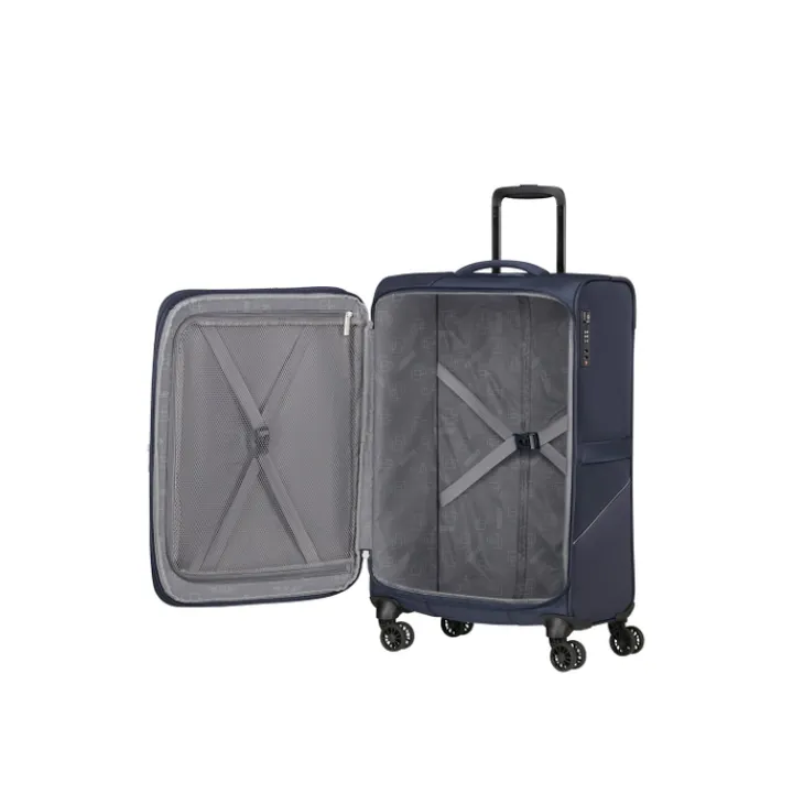 Reistrolleys|Reiskoffers>American Tourister Summerride Spinner M Exp navy