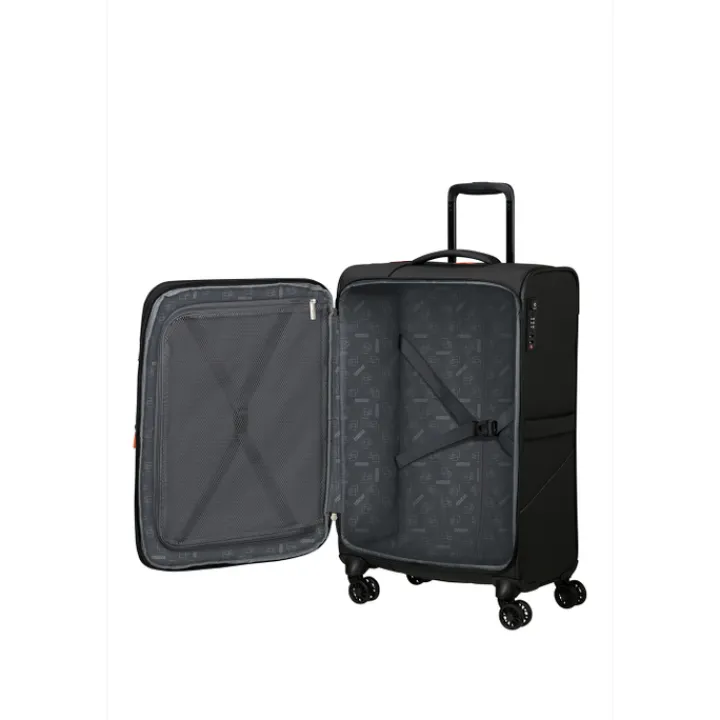 Reistrolleys|Reiskoffers>American Tourister Summerride Spinner M Exp TSA black
