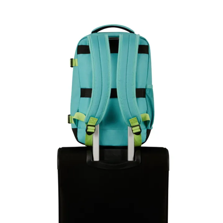 Kleine Reistassen|Handbagage Reistassen>American Tourister TAKE2CABIN Casual Backpack S dusty turquoise/lime