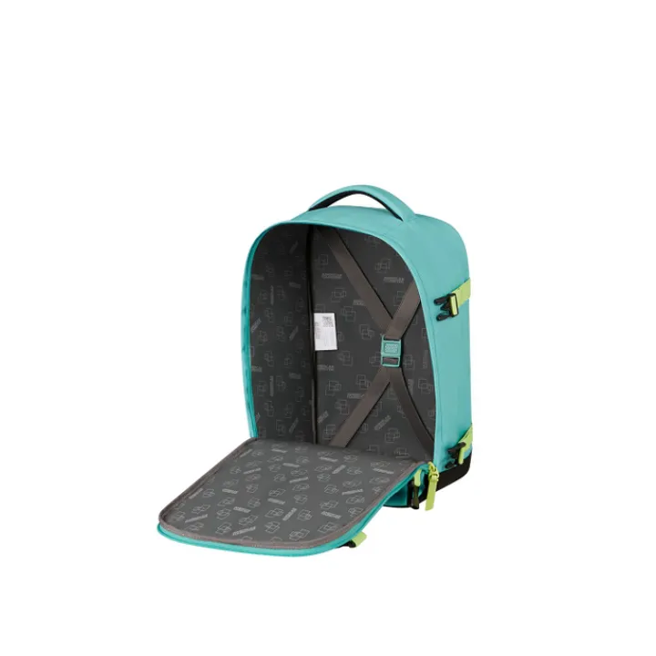 Kleine Reistassen|Handbagage Reistassen>American Tourister TAKE2CABIN Casual Backpack S dusty turquoise/lime