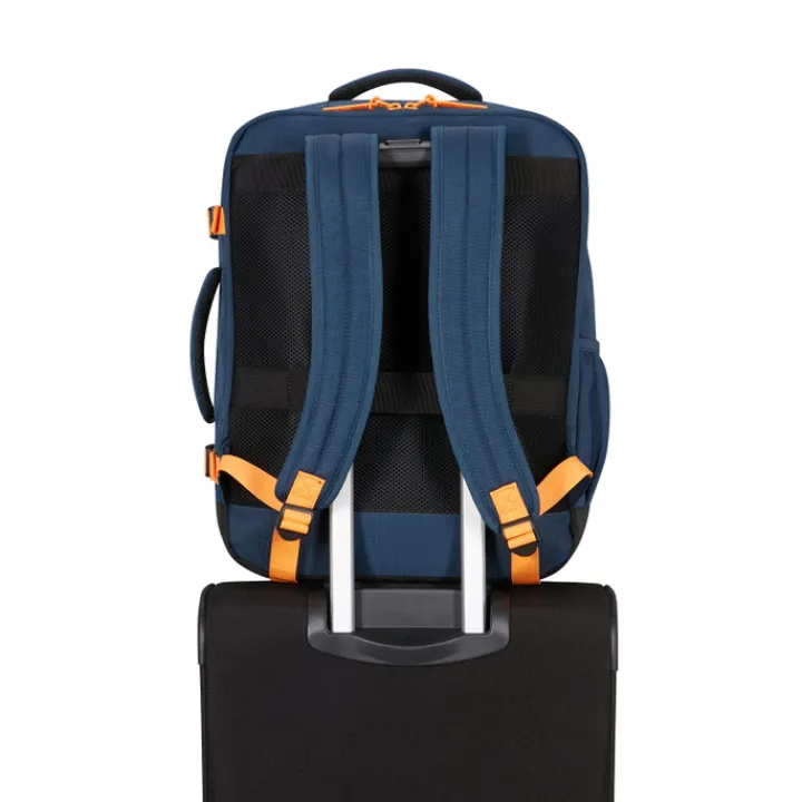Handbagage Reistassen|Heren Reistassen>American Tourister TAKE2CABIN Casual Backpack M navy/radiant orange