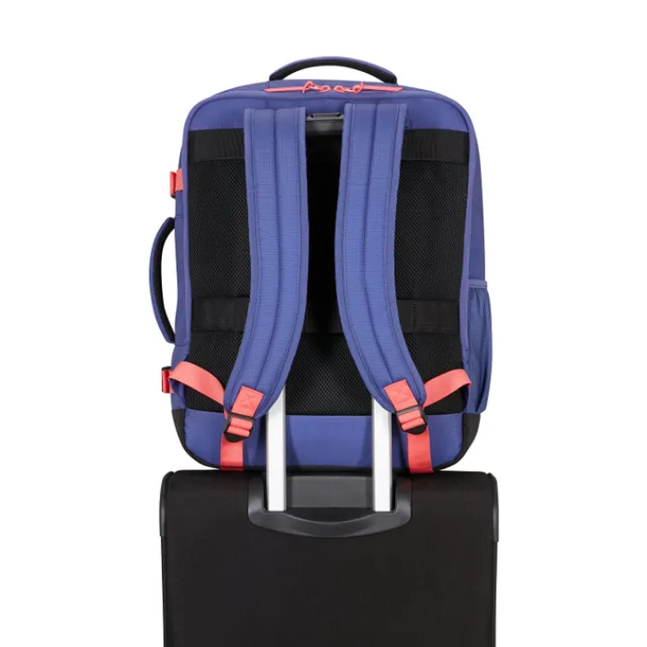 Handbagage Reistassen|Dames Reistassen>American Tourister TAKE2CABIN Casual Backpack M dusk purple/coral