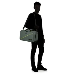 Kleine Reistassen|Handbagage Reistassen>American Tourister TAKE2CABIN 3-Way Boarding Bag dark forest