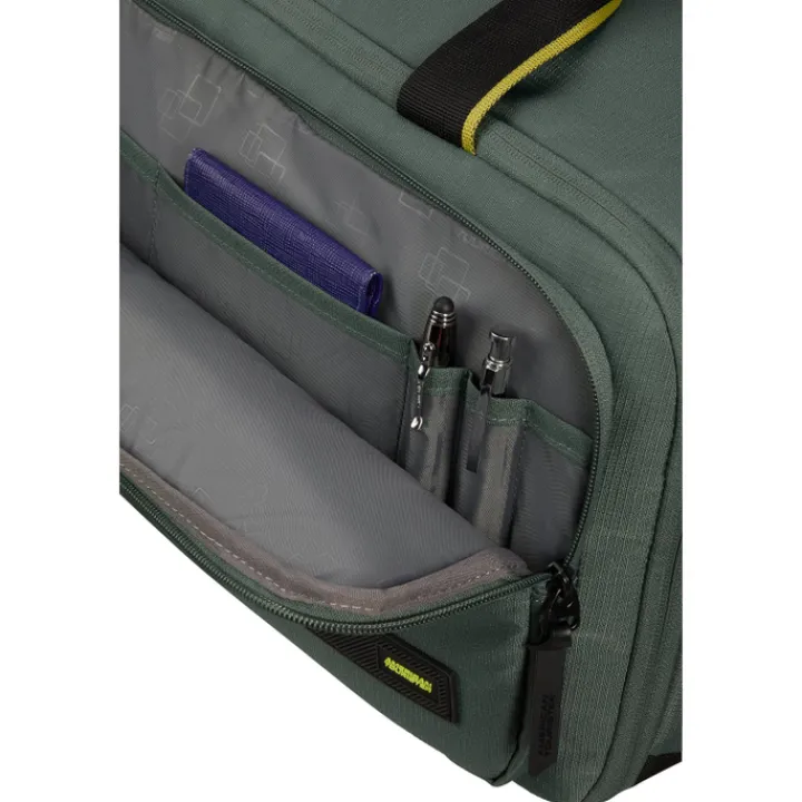 Kleine Reistassen|Handbagage Reistassen>American Tourister TAKE2CABIN 3-Way Boarding Bag dark forest