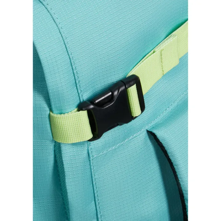 Handbagage Reistassen|Heren Reistassen>American Tourister TAKE2CABIN Casual Backpack M dusty turquoise/lime
