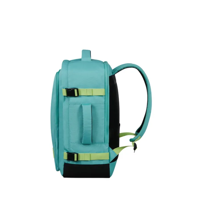 Handbagage Reistassen|Heren Reistassen>American Tourister TAKE2CABIN Casual Backpack M dusty turquoise/lime