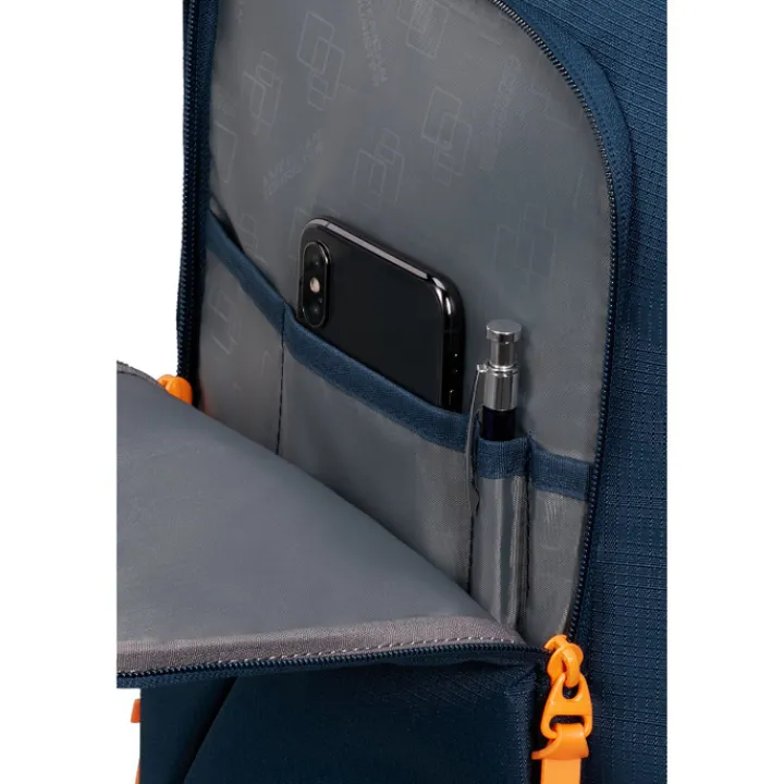 Kleine Reistassen|Handbagage Reistassen>American Tourister TAKE2CABIN Casual Backpack S navy/radiant orange