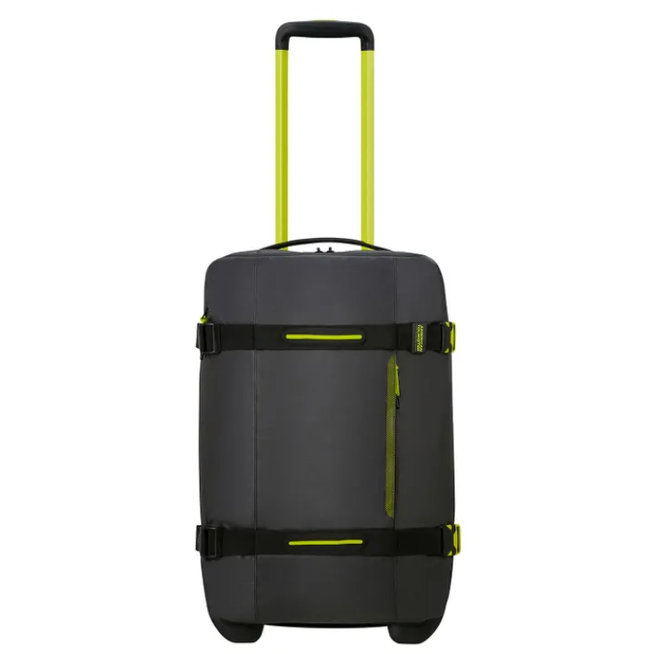 Heren Reistassen|Dames Reistassen>American Tourister Urban Track Duffle/Wheels S Coated black/lime