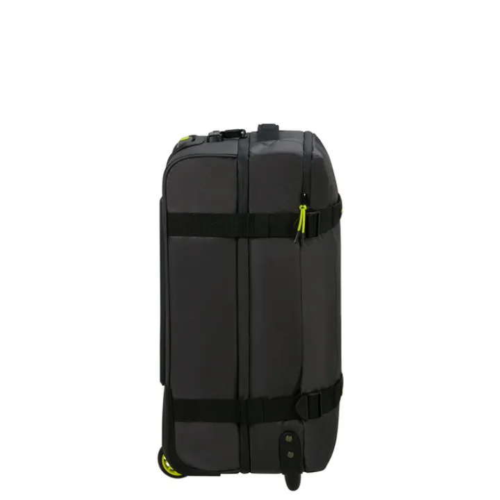 Heren Reistassen|Dames Reistassen>American Tourister Urban Track Duffle/Wheels S Coated black/lime