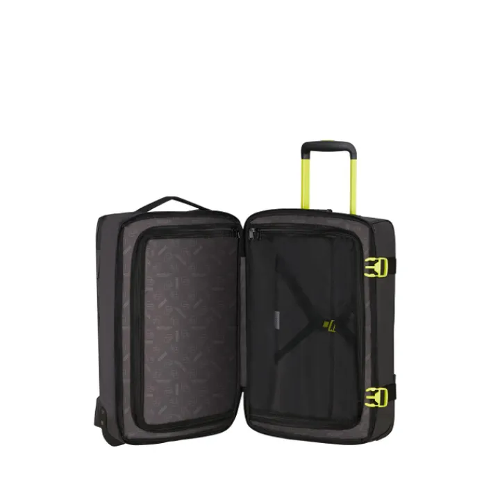Heren Reistassen|Dames Reistassen>American Tourister Urban Track Duffle/Wheels S Coated black/lime