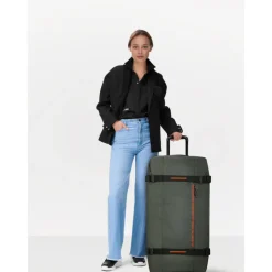 Grote Reistassen|Heren Reistassen>American Tourister Urban Track Duffle/Wheels L dark khaki