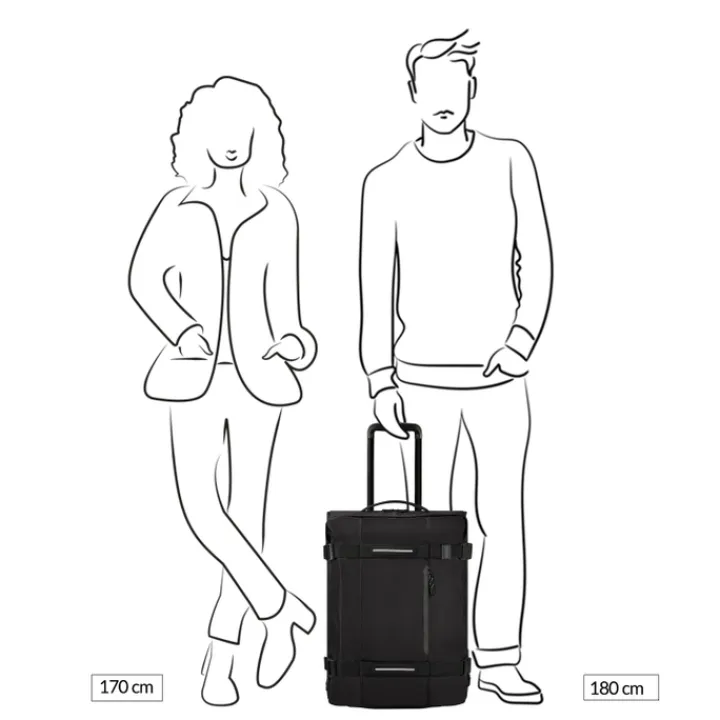 Rugzak Met Wieltjes|Handbagage Reistassen>American Tourister Urban Track Duffle/Wheels Backpack asphalt black