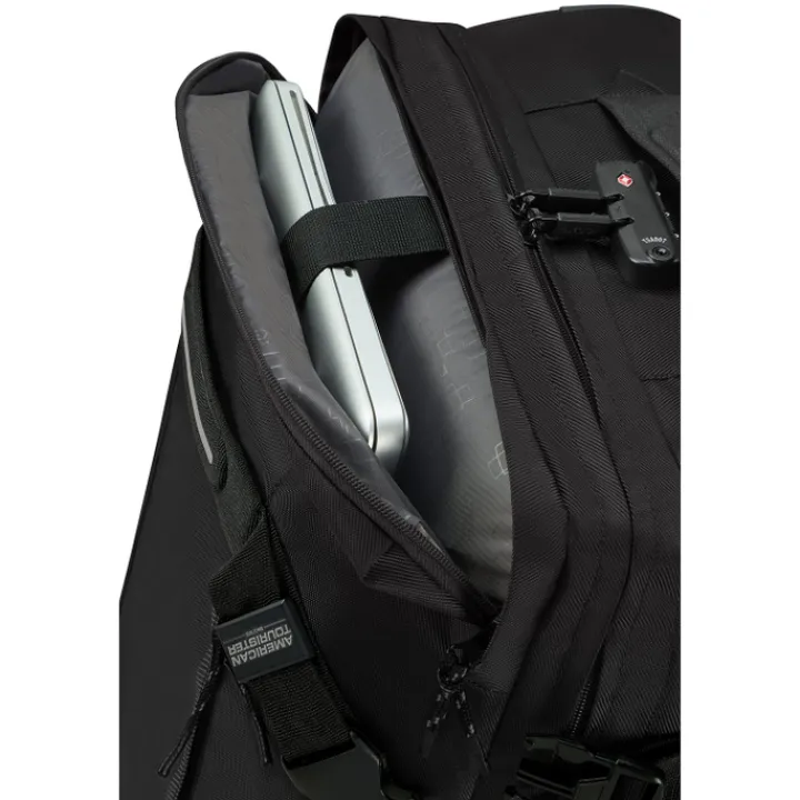 Rugzak Met Wieltjes|Handbagage Reistassen>American Tourister Urban Track Duffle/Wheels Backpack asphalt black