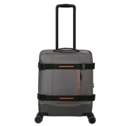 Transavia Trolleys|Handbagage Trolleys>American Tourister Urban Track Spinner S TSA dark grey