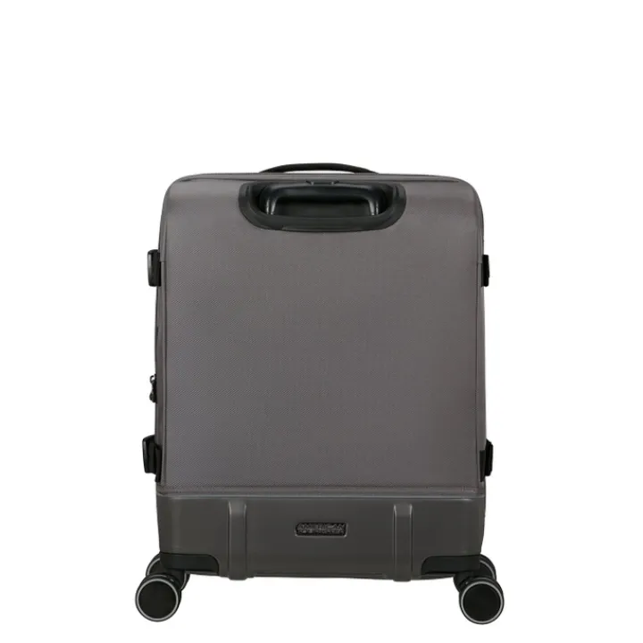 Transavia Trolleys|Handbagage Trolleys>American Tourister Urban Track Spinner S TSA dark grey