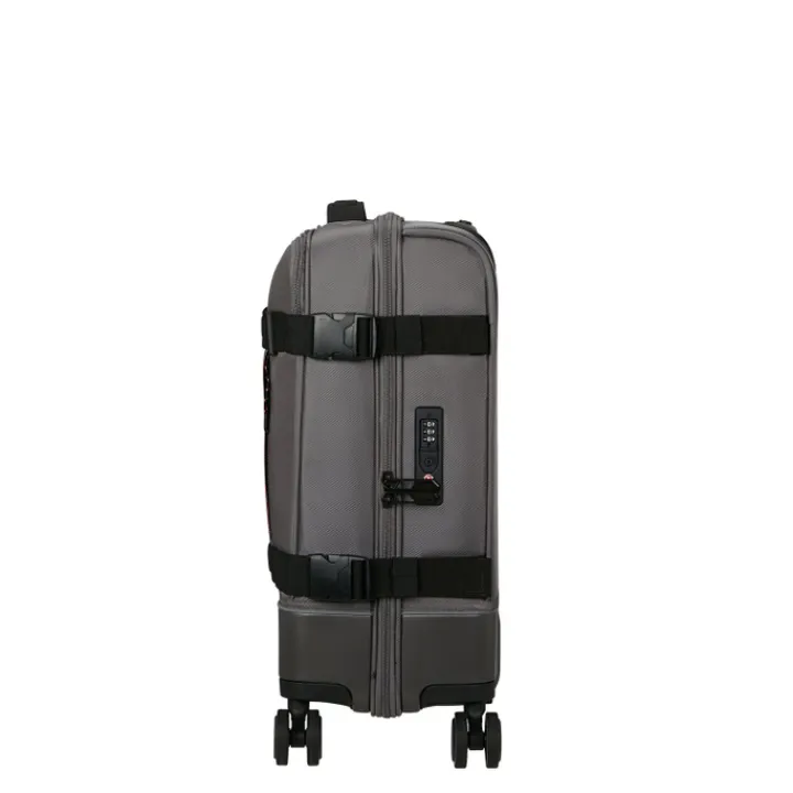 Transavia Trolleys|Handbagage Trolleys>American Tourister Urban Track Spinner S TSA dark grey