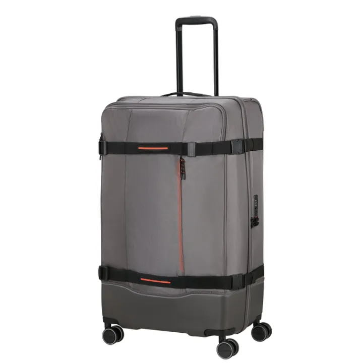 Reistrolleys|Reiskoffers>American Tourister Urban Track Spinner L TSA dark grey
