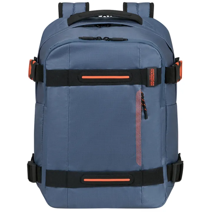 Grote Rugzakken|Heren Rugzakken>American Tourister Urban Track Laptop Backpack 15,6" coated Navy/Orange