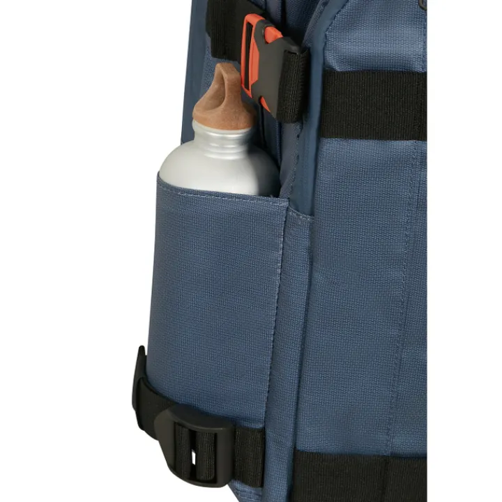 Grote Rugzakken|Heren Rugzakken>American Tourister Urban Track Laptop Backpack 15,6" coated Navy/Orange
