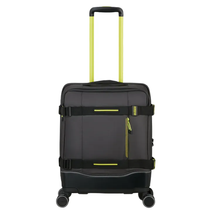 Transavia Trolleys|Handbagage Trolleys>American Tourister Urban Track Spinner S TSA Coated black/lime