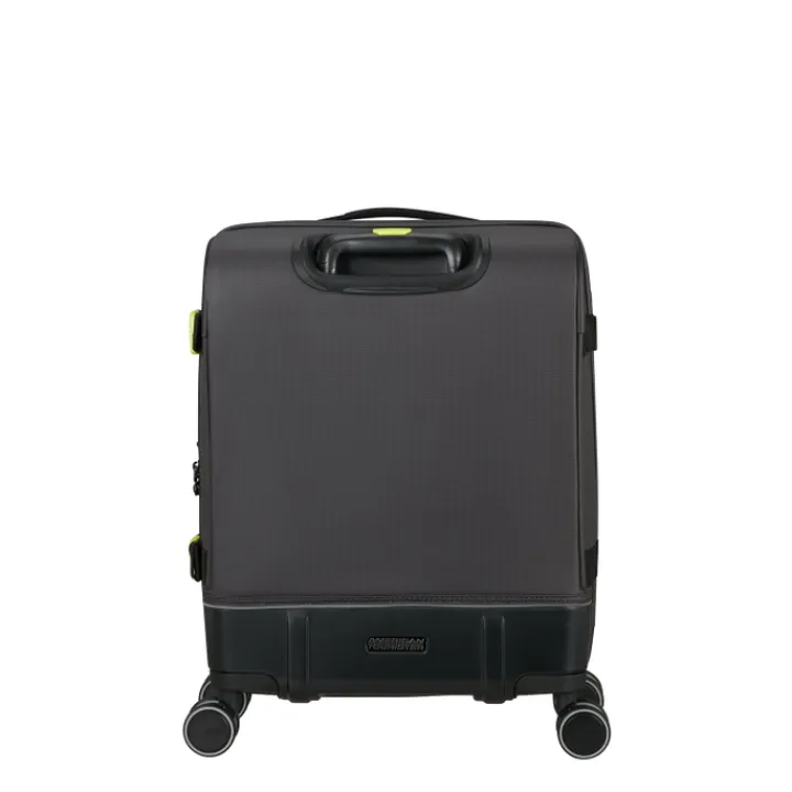 Transavia Trolleys|Handbagage Trolleys>American Tourister Urban Track Spinner S TSA Coated black/lime