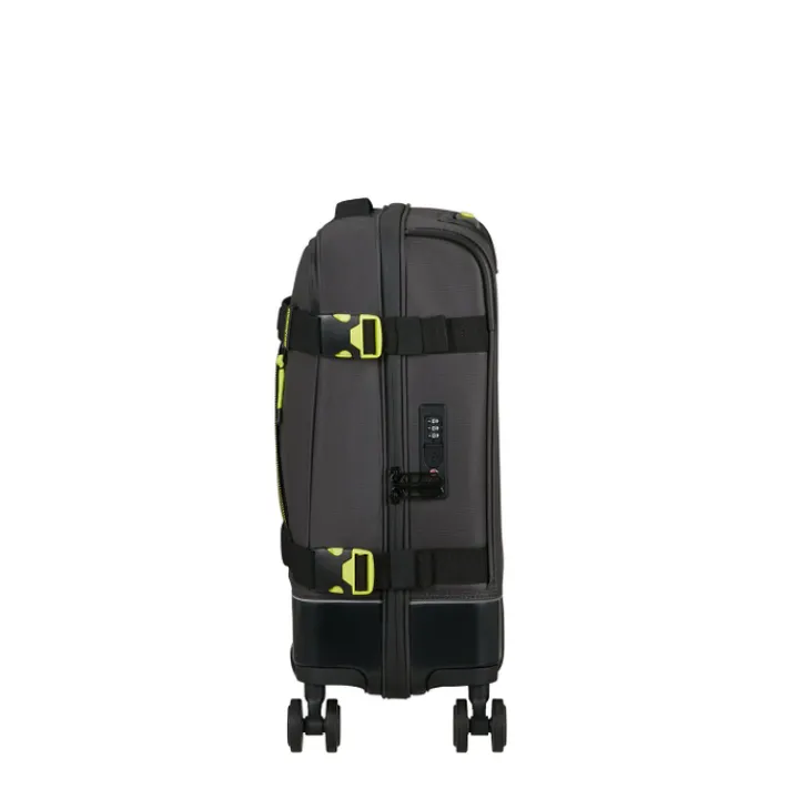 Transavia Trolleys|Handbagage Trolleys>American Tourister Urban Track Spinner S TSA Coated black/lime