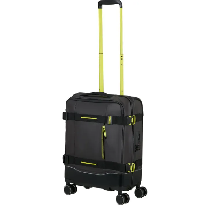Transavia Trolleys|Handbagage Trolleys>American Tourister Urban Track Spinner S TSA Coated black/lime
