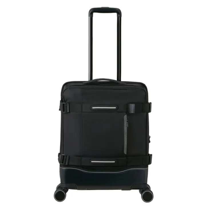 Transavia Trolleys|Handbagage Trolleys>American Tourister Urban Track Spinner S TSA asphalt black