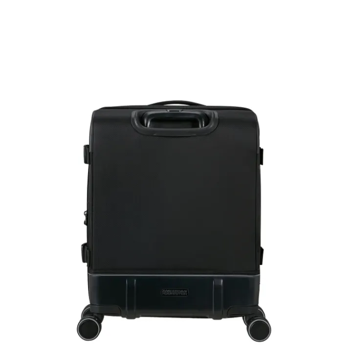 Transavia Trolleys|Handbagage Trolleys>American Tourister Urban Track Spinner S TSA asphalt black