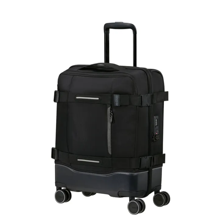 Transavia Trolleys|Handbagage Trolleys>American Tourister Urban Track Spinner S TSA asphalt black