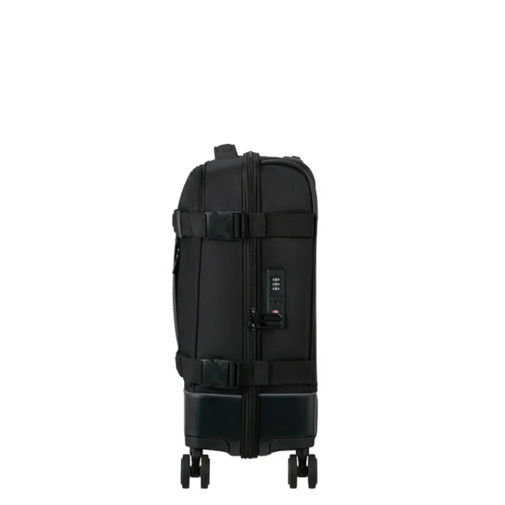 Transavia Trolleys|Handbagage Trolleys>American Tourister Urban Track Spinner S TSA asphalt black
