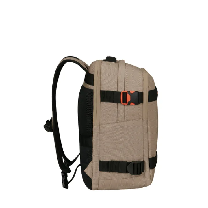 Grote Rugzakken|Heren Rugzakken>American Tourister Urban Track Laptop Backpack 15,6" coated Beige/Orange