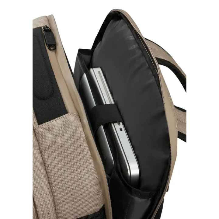 Grote Rugzakken|Heren Rugzakken>American Tourister Urban Track Laptop Backpack 15,6" coated Beige/Orange